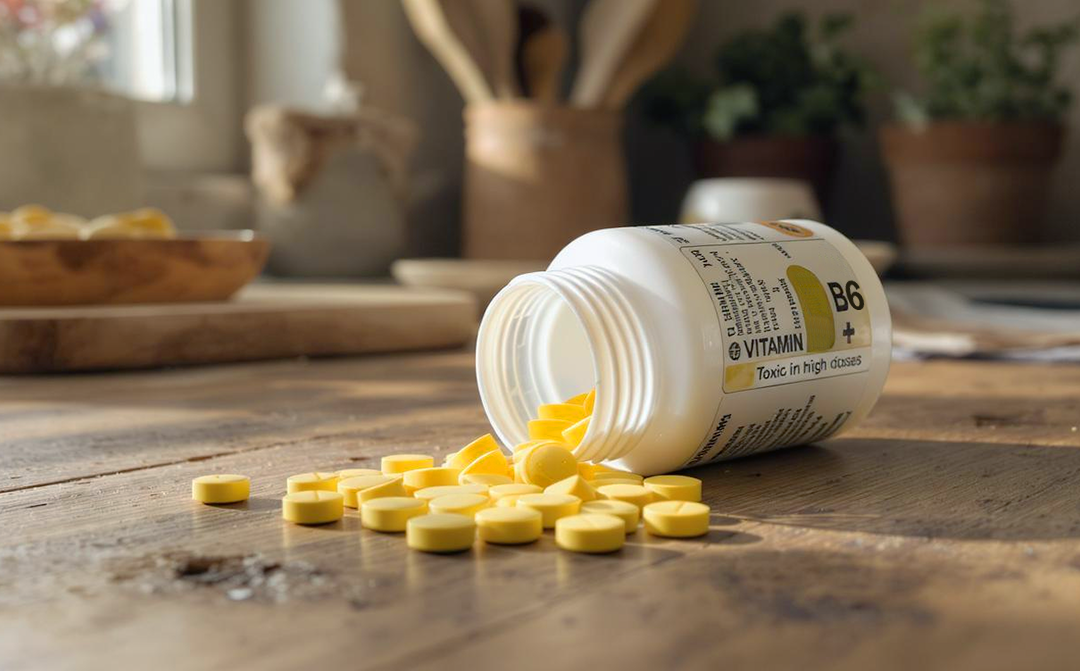 Too much vitamin B6 can be toxic. 3 symptoms to watch out for