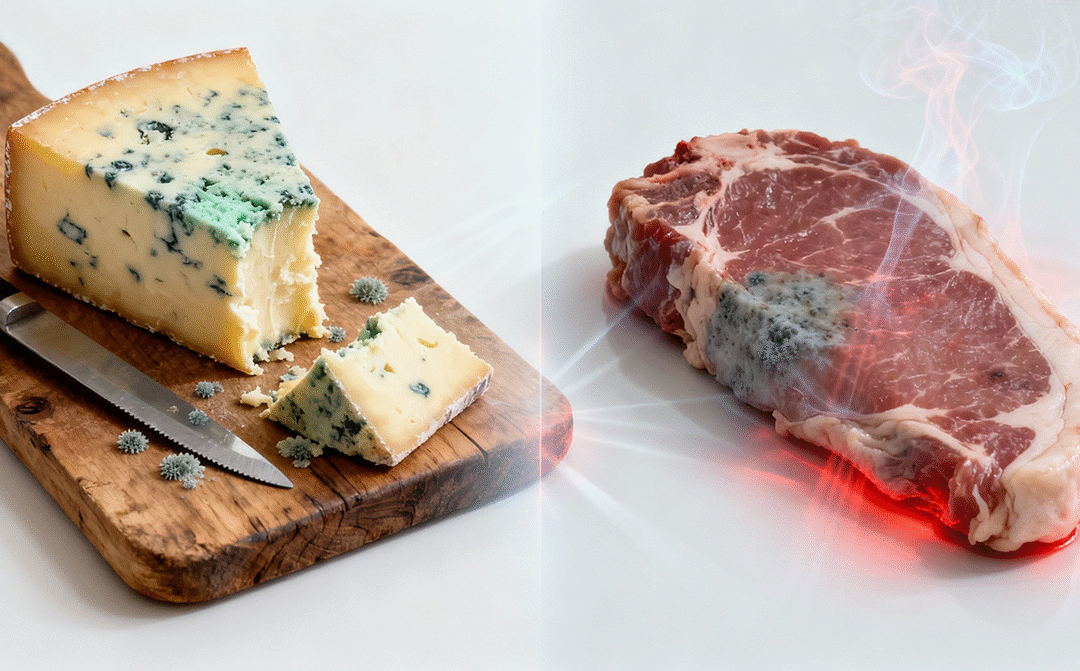 Why You Can Salvage Moldy Cheese but Never Spoiled Meat