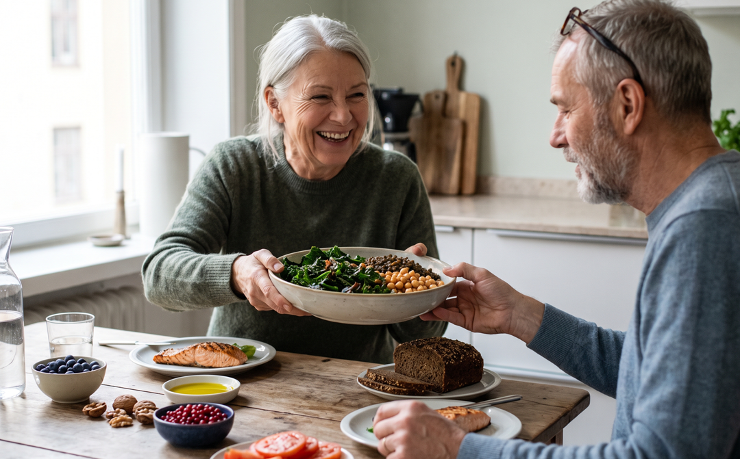 Healthier eating patterns in older adults are linked to blood markers of better biological ageing